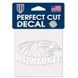 University Of Wisconsin-Milwaukee Panthers - 4x4 White Die Cut Decal