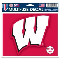 University Of Wisconsin Badgers - 4.5x5.75 Die Cut Multi Use Ultra Decal