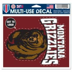 University Of Montana Grizzlies - 4.5x5.75 Die Cut Multi Use Ultra Decal