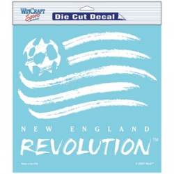 New England Revolution - 8x8 White Die Cut Decal