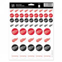 Detroit Red Wings - 8.5x11 Sticker Sheet