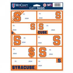 Syracuse University Orange - Sheet of 10 Gift Tag Labels