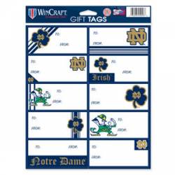 University Of Notre Dame Fighting Irish - Sheet of 10 Gift Tag Labels