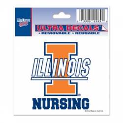 University Of Illinois Fighting Illini Nursing - 3x4 Ultra Decal