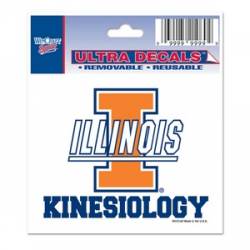 University Of Illinois Fighting Illini Kinesiology - 3x4 Ultra Decal