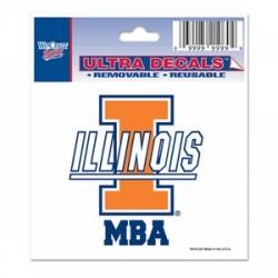 University Of Illinois Fighting Illini MBA - 3x4 Ultra Decal
