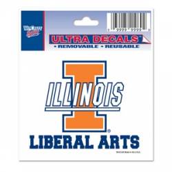 University Of Illinois Fighting Illini Liberal Arts - 3x4 Ultra Decal