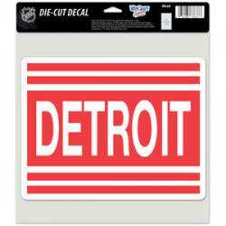 Detroit Red Wings Retro - 8x8 Full Color Die Cut Decal