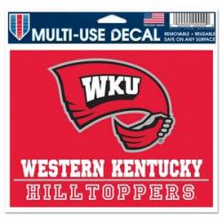 Western Kentucky University Hilltoppers - 5x6 Ultra Decal