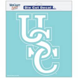 University Of South Carolina Gamecocks - 8x8 White Die Cut Decal