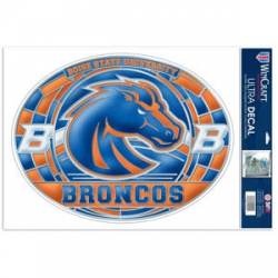 Boise State University Broncos - Stained Glass 11x17 Ultra Decal