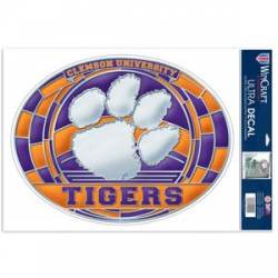 Clemson University Tigers - Stained Glass 11x17 Ultra Decal