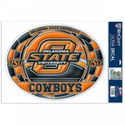 Oklahoma State University Cowboys - Stained Glass 11x17 Ultra Decal