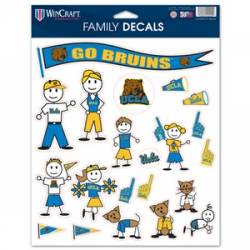 University Of California-Los Angeles UCLA Bruins - 8.5x11 Family Sticker Sheet