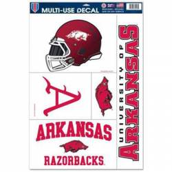 University Of Arkansas Razorbacks - Set of 5 Ultra Decals