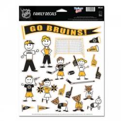 Boston Bruins - 8.5x11 Family Sticker Sheet