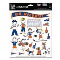 Edmonton Oilers - 8.5x11 Family Sticker Sheet