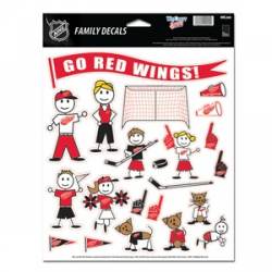 Detroit Red Wings - 8.5x11 Family Sticker Sheet