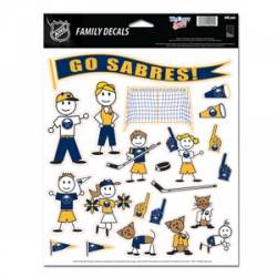 Buffalo Sabres - 8.5x11 Family Sticker Sheet