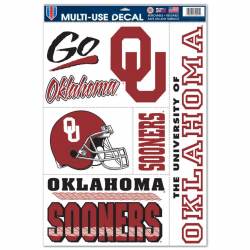 University Of Oklahoma Sooners - Set of 5 Ultra Decals