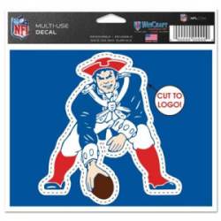New England Patriots Retro Logo - 4.5x5.75 Die Cut Ultra Decal