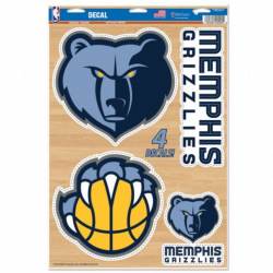 Memphis Grizzlies - Set of 4 Ultra Decals