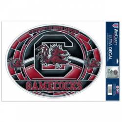University Of South Carolina Gamecocks - Stained Glass 11x17 Ultra Decal