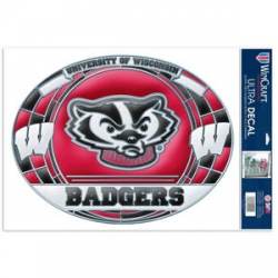 University Of Wisconsin Badgers - Stained Glass 11x17 Ultra Decal