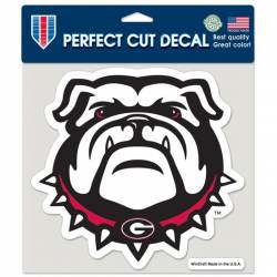 University Of Georgia Bulldogs Bulldog - 8x8 Full Color Die Cut Decal