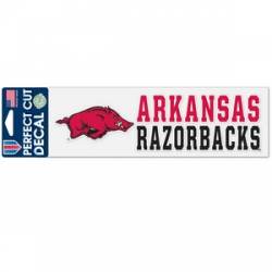 University Of Arkansas Razorbacks Logo - 3x10 Die Cut Decal