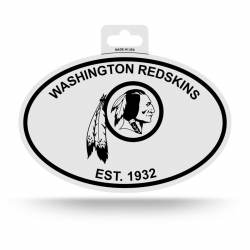 Washington Redskins Est. 1932 - Black & White Oval Sticker