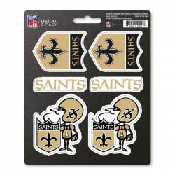 New Orleans Saints Retro Vintage - Set Of 6 Sticker Sheet