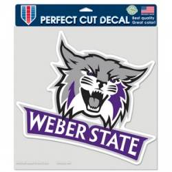 Weber State University Wildcats - 8x8 Full Color Die Cut Decal