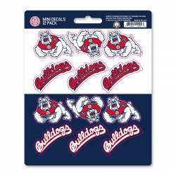 Fresno State University Bulldogs - Set Of 12 Sticker Sheet