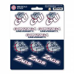 Gonzaga University Bulldogs - Set Of 12 Sticker Sheet
