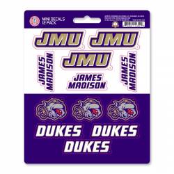 James Madison University Dukes - Set Of 12 Sticker Sheet