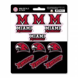 Miami University Redhawks - Set Of 12 Sticker Sheet