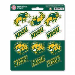 North Dakota State University Bison - Set Of 12 Sticker Sheet