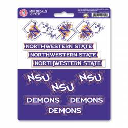 Northwestern State University Demons - Set Of 12 Sticker Sheet