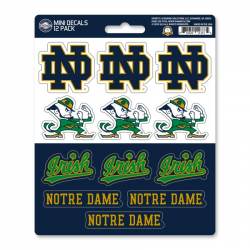 University Of Notre Dame Fighting Irish - Set Of 12 Sticker Sheet
