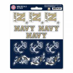U.S. Naval Academy Navy Midshipmen - Set Of 12 Sticker Sheet