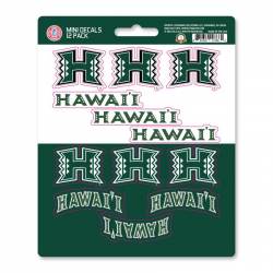 University Of Hawaii Warriors - Set Of 12 Sticker Sheet
