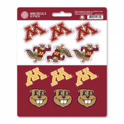 University Of Minnesota Golden Gophers - Set Of 12 Sticker Sheet