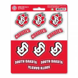 University Of South Dakota Coyotes - Set Of 12 Sticker Sheet