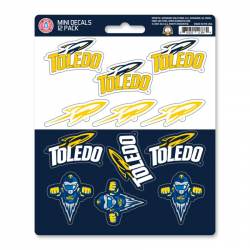 University Of Toledo Rockets - Set Of 12 Sticker Sheet