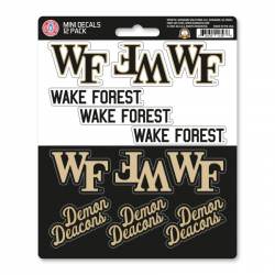 Wake Forest University Demon Deacons - Set Of 12 Sticker Sheet