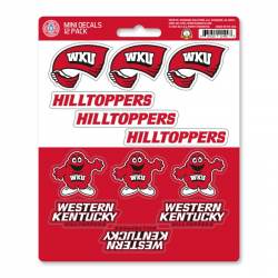 Western Kentucky University Hilltoppers - Set Of 12 Sticker Sheet