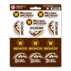 Western Michigan University Broncos - Set Of 12 Sticker Sheet