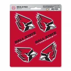 Ball State University Cardinals - Set Of 6 Sticker Sheet