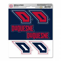 Duquesne University Dukes - Set Of 6 Sticker Sheet
